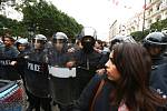 Policejní zásah v centru Tunisu