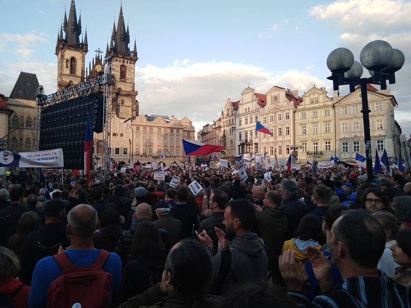 Protesty proti jmenování Marie Benešové v Praze