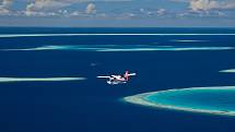 Létání na Maledivách