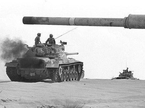 Izraelské tanky v Jomkipurské válce