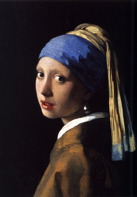 Dívka s perlovou náušnicí - Johannes Vermeer.