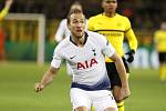 Útočník Tottenhamu Harry Kane v zápase Ligy mistrů proti Borussii Dortmund