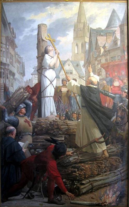 Jana z Arku v Rouenu na hranici