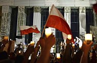 Protesty proti reorganizaci nejvyššího soudu ve Varšavě