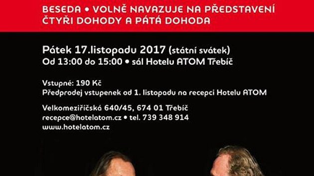Jaroslav Dušek & Pjér La Šé'z - beseda v Třebíči - Tipy deníku Třebíčský  deník