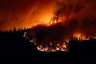 Lesní požár v kanadské provincii Britská Kolumbie