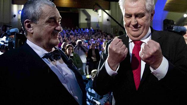 Karel Schwarzenberg a Miloš Zeman