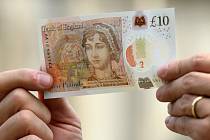 Nová desetilibrová bankovka s Jane Austenovou na zadní straně