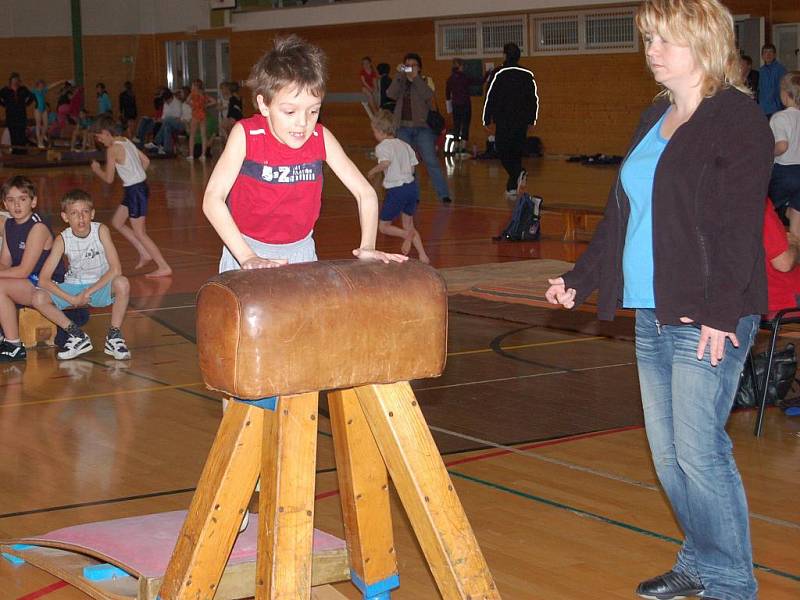 Okresní přebor žactva ve sportovní gymnastice se konal v Klatovech ve středz 13. dubna 2011.