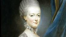 Marie Antoinetta jako třináctiletá. Údajně právě tento portrét od Josepha Ducreuxe byl poslán před svatbou Ludvíkovi XVI. V osmnácti letech se příští francouzská královna poprvé potkala s láskou svého života, hrabětem von Fersenem.