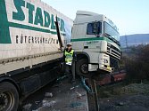 Nehoda kamionu v Ústí nad Labem.