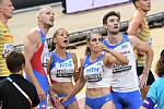 Česká smíšená štafeta v běhu na 4x400 metrů získala na MS v Budapešti bronz