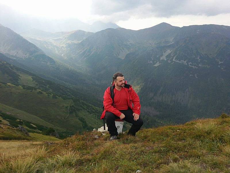 Eduard Chmelár na slovensko-polské hranici.