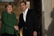 Německá kancléřka Angela Merkelová a řecký premiér Alexis Tsipras.