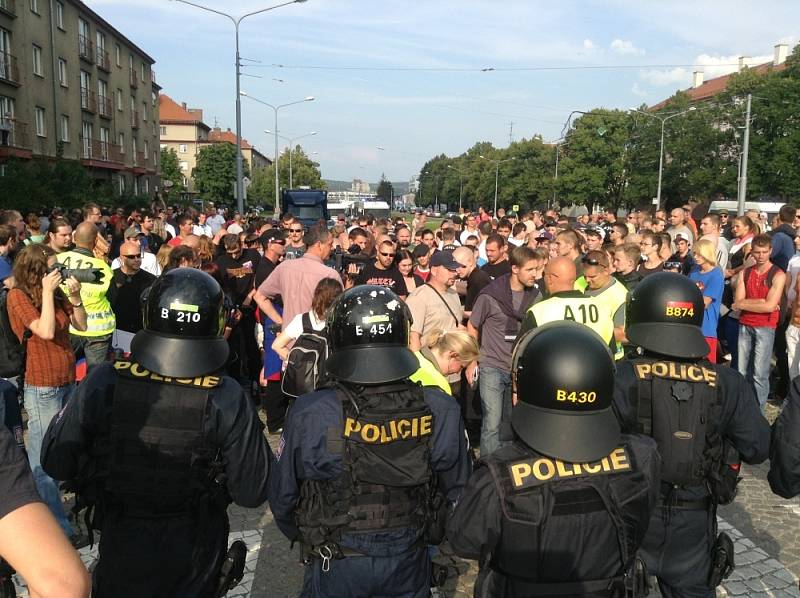 Protestní pochod v Plzni.