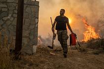 Požáry v Řecku. Ilustrační snímek