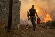 Požáry v Řecku. Ilustrační snímek