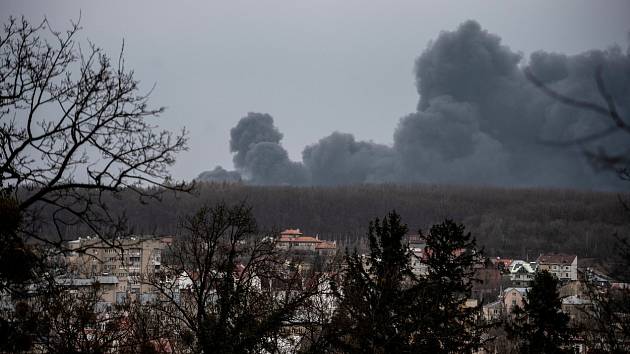 Ostřelování okolí západoukrajinského Lvova