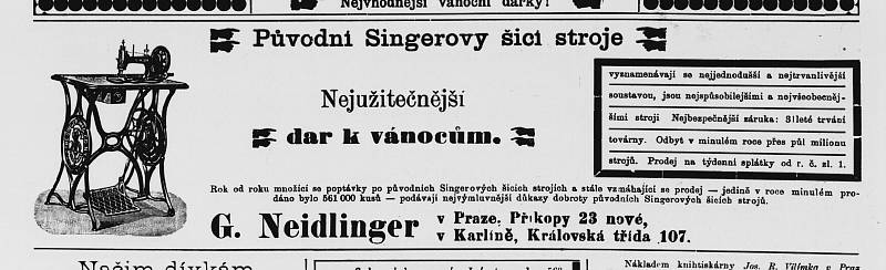 Obchodníci lákali také na splátkový prodej. Humoristické listy 1882