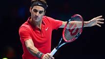 Roger Federer na Turnaji mistrů.