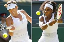 Stane se wimbledonskou šampionkou Garbiňe Muguruzaová (vlevo), nebo Serena Williamsová?