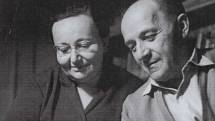 František Schnurmacher se svou ženou Vally v 70. letech 20. století