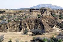 Formace Kibish v údolní nivě etiopské řeky Omo představuje cennou paleontologickou i archeologickou lokalitu