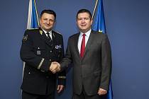 Policejní prezident Tomáš Tuhý a ministr vnitra Jan Hamáček