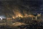 Velký požár Londýna zuřil čtyři dny, zničil celkově přibližně 13 500 staveb.