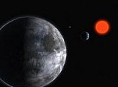 Exoplanety obíhající kolem cizího slunce (ilustrace).