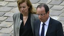 Prezident Hollande se svou bývalou partnerkou Valerií Trierweilerovou.