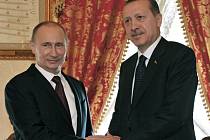 Vladimír Putin s Erdoganem.