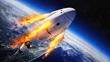Crew Dragon společnosti Elona Muska SpaceX.