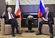 Prezident Miloš Zeman a jeho ruský protějšek Vladimir Putin