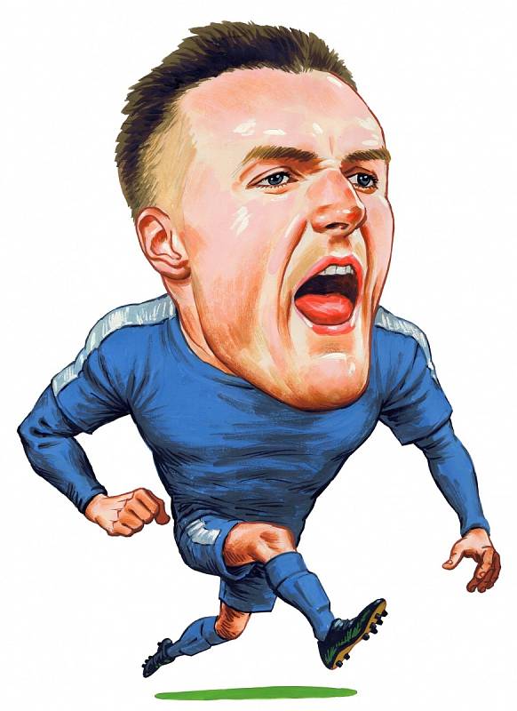 Karikatura - Jamie Vardy