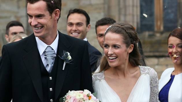 Novomanželé: Andy Murray a Kim Searsová