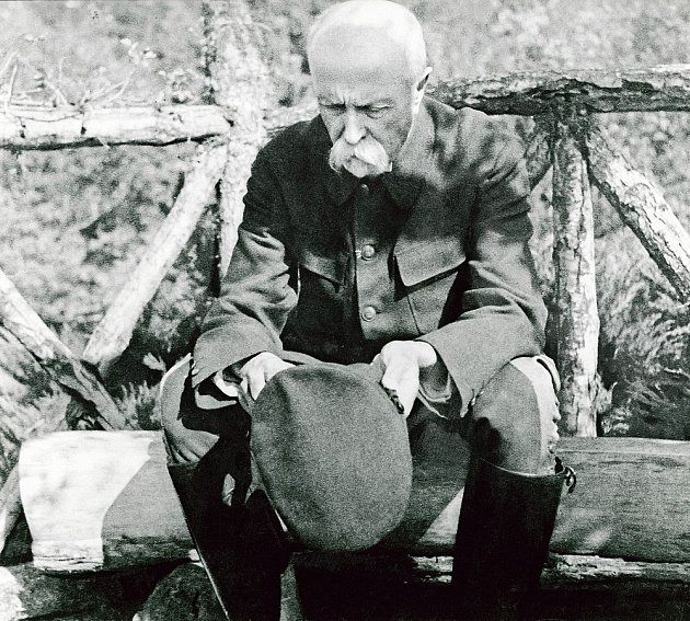 Tomáš Garrigue Masaryk v Topoľčiankách v roce 1926