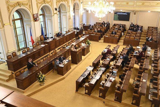 Schůze Poslanecké sněmovny. Ilustrační snímek