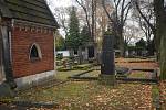 Graves from the 19th century are disappearing from the Chomutov cemetery.  They are quickly being replaced by new, modern gravestones.