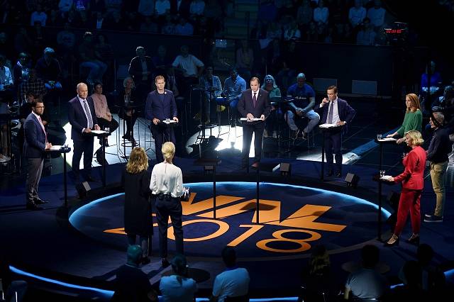 Předvolební debata ve Švédsku