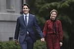 Kanadský premiér Justin Trudeau s manželkou Sophií