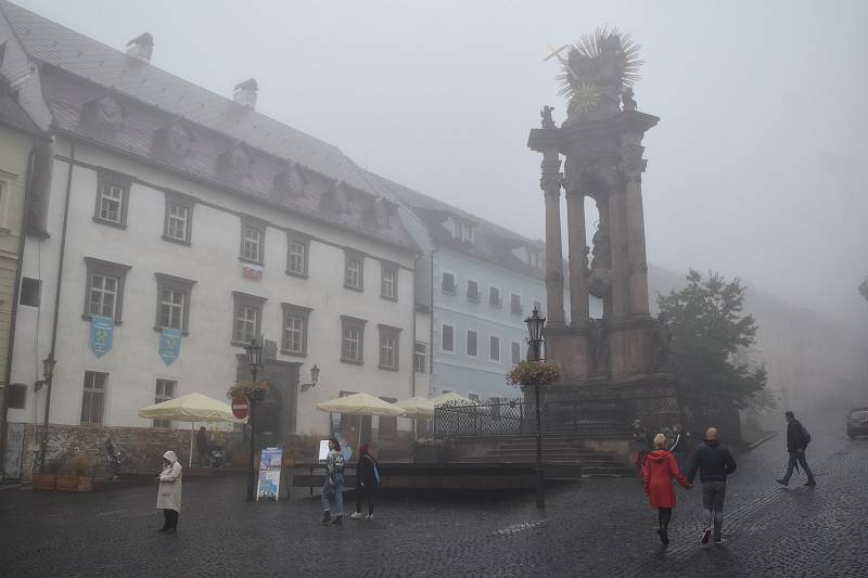 Banská Štiavnica je zajímavý, i když je nevlídno