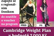 Zapojte se s námi do soutěže o voucher na program Cambridge Weight Plan v hodnotě 7.000 Kč.