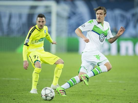 Gent - Wolfsburg: K výhře hostů pomohl i Max Kruse (vpravo)