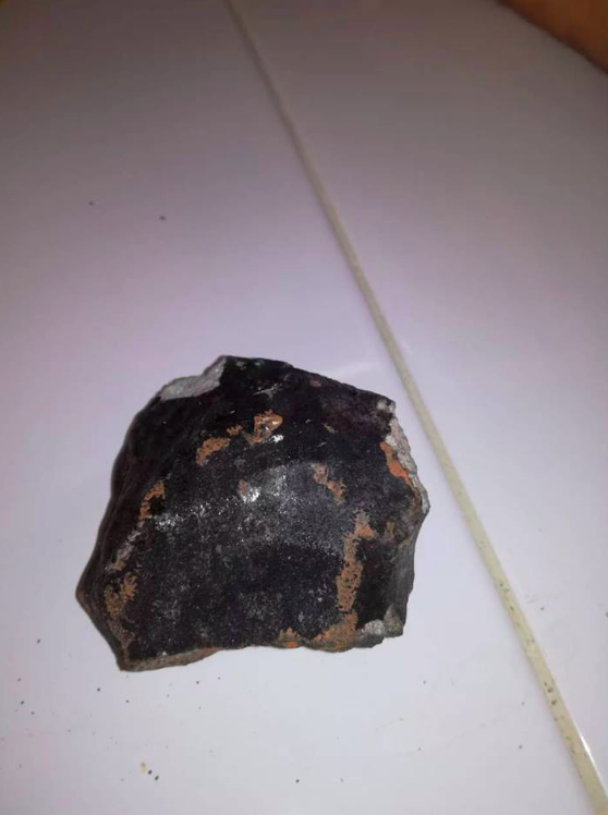Úlomky meteoritu na Kubě.