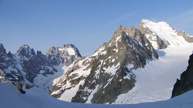 Hora Barre des Écrins ve francouzských Alpách