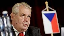 Prezident Miloš Zeman vystoupil 6. června v Praze se svým projevem na Pražské mezinárodní konferenci.