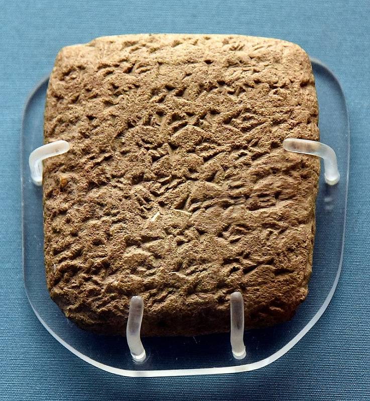 Dopis lachišského vládce, jímž ujišťuje egyptského faraóna (Amenhotepa III. nebo jeho syna Achnatona) o své loajalitě. Čtrnácté století před naším letopočtem