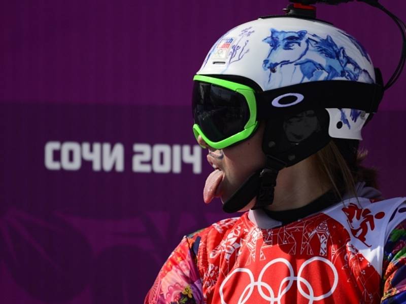 Snowboardistka Eva Samková na olympijských hrách v Soči.