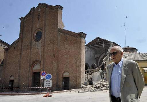 Následky úterního zemětřesení na severovýchodě Itálie